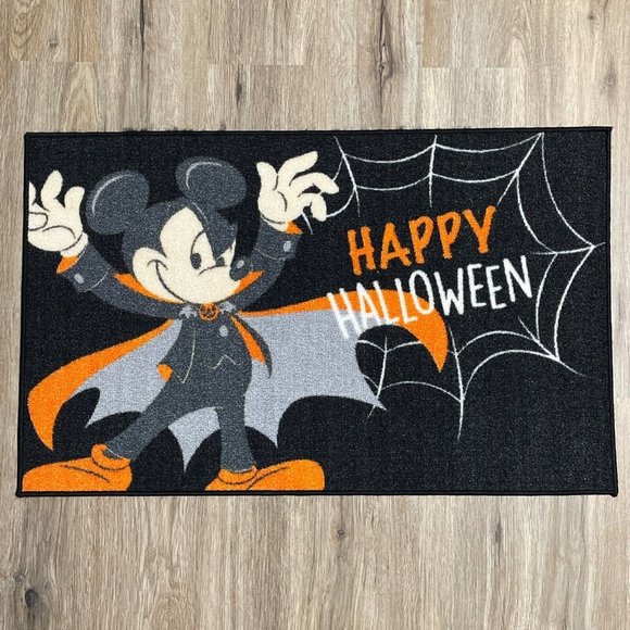 Disney Other - Mickey Mouse Accent Door Mat Rug Happy Halloween